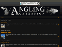 Tablet Screenshot of anglingobsession.com